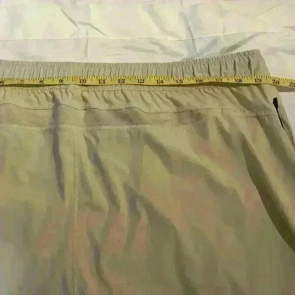 PUBLIC REC Men’s Main Shorts Sand Beige Nylon Spandex Logo Drawstring 40 - Picture 9 of 12